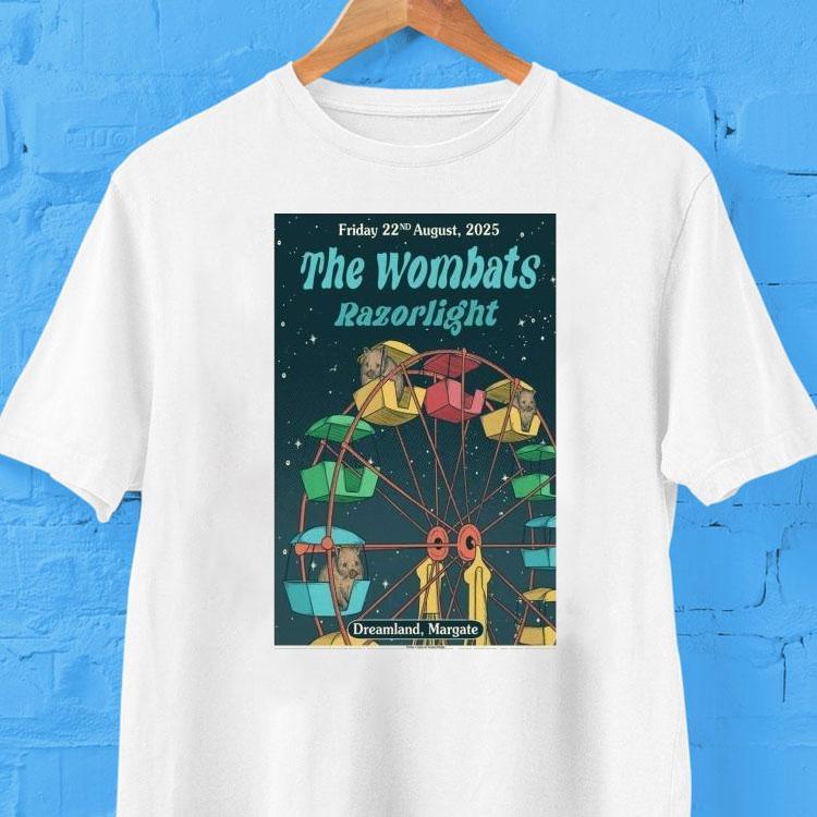 The Wombats August   Dreamland Margate Tshirt