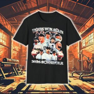 Tigers Won Again 2026 Baseball Player Lighting Shirt