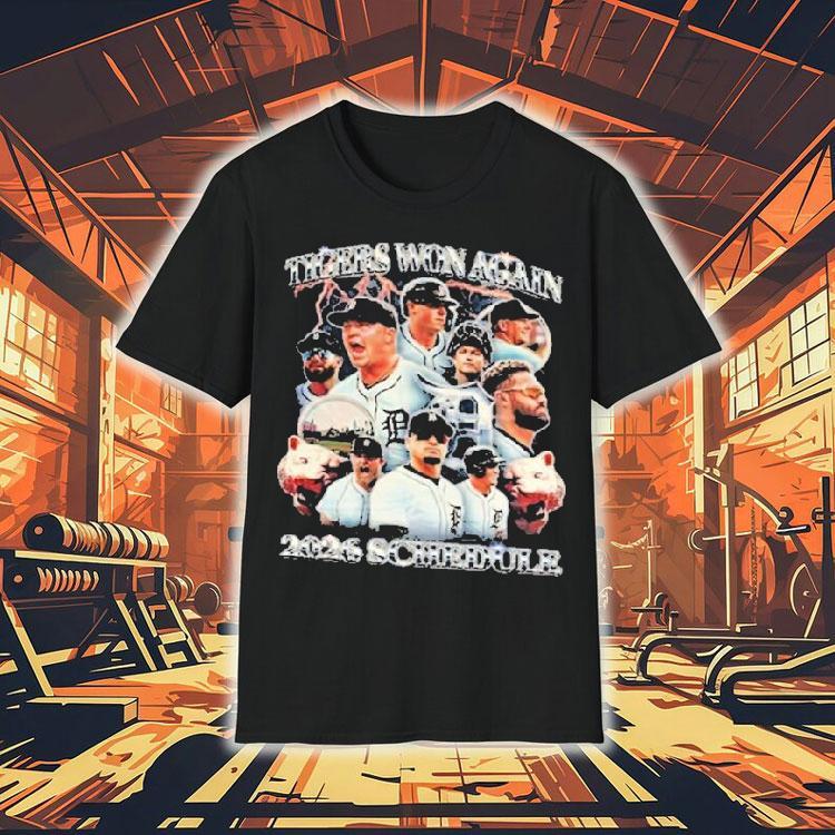 Tigers Won Again 2026 Baseball Player Lighting Shirt 4  Tigers Won Again  Baseball Player Lighting Tshirt