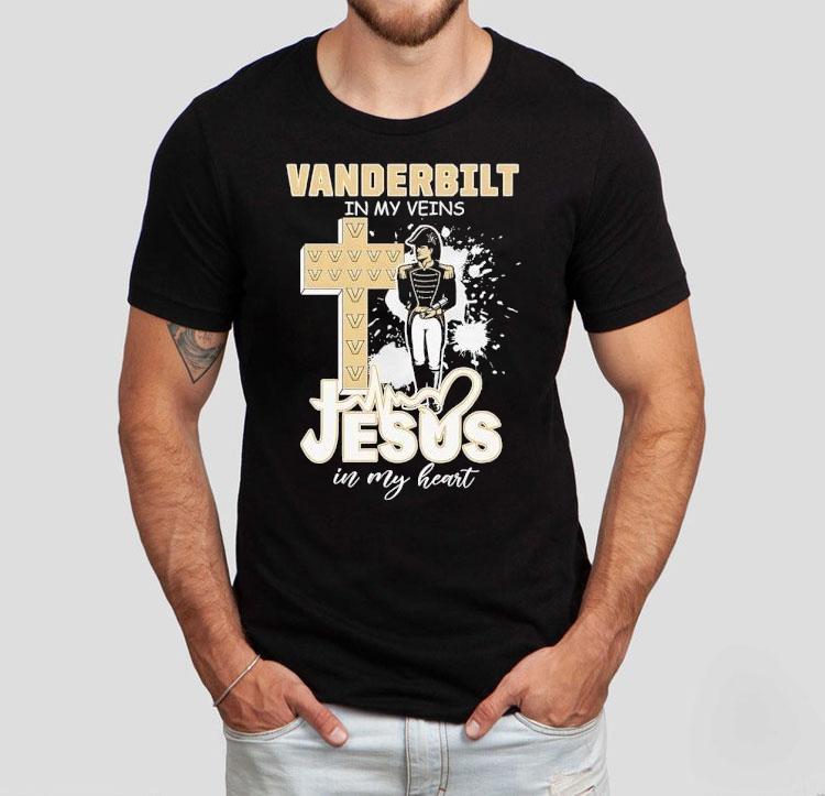 Vanderbilt Commodores In My Veins Jesus In My Heart Shirt 4 Vanderbilt Commodores In My Veins Jesus In My Hear Tshirt