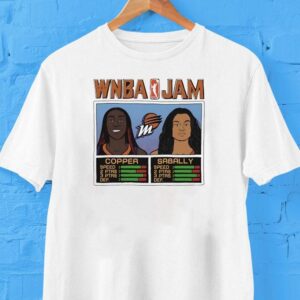 Wnba Jam Kahleah Copper And Satou Sabally Phoenix Mercury Basketball Tshirt