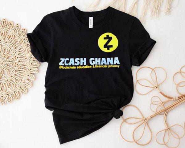 Zcash Ghana Blockchain Education And Financial Privacy Shirt