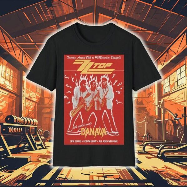 Zztop All Ages Welcome Danava Tour 2025 Shirt