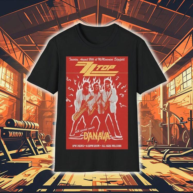  Zztop All Ages Welcome Danava Tour  Tshirt