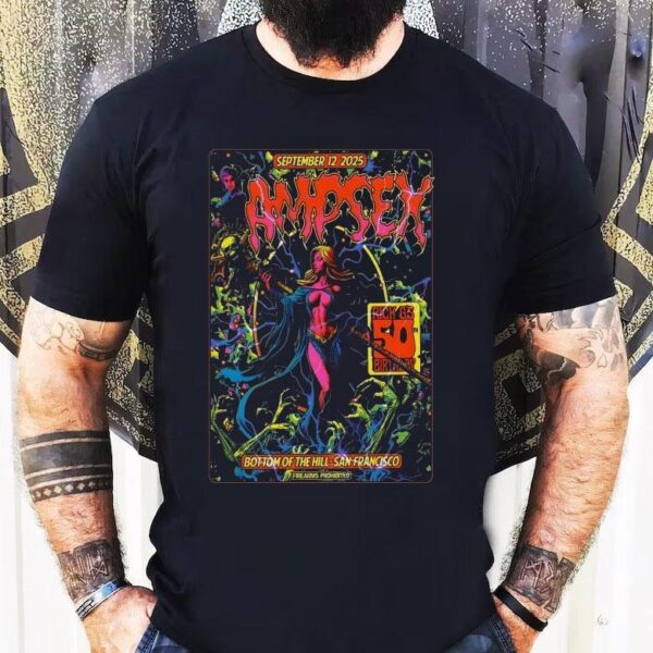 Ampsex Rock Music September 12 2025 In San Francisco Ca Shirt