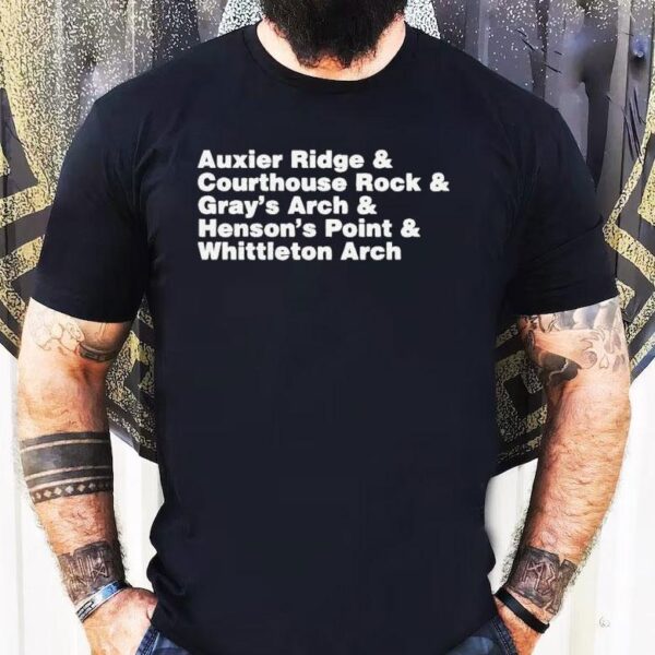 Auxier Ridge And Courthouse Rock And Gray’s Arch And Henson’s Point And Whittleton Arch Red River Gorge Shirt