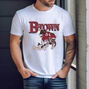 B Town Indiana Hoosiers Mascot Football Tshirt