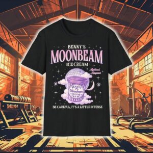 Benny S Moonbeam Ice Cream Be Careful It S A Little Intense Double Scoop Popsicle Tshirt