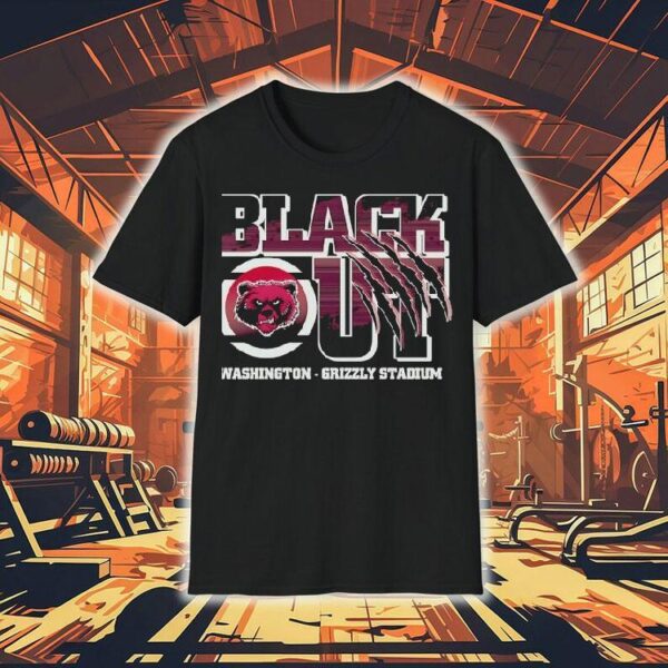 Blackout Washington Grizzly Stadium Shirt