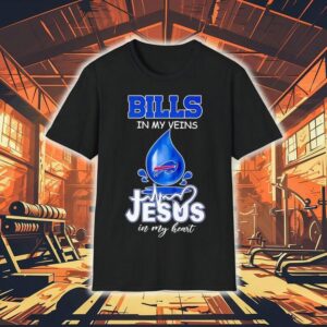 Buffalo Bills My Veins Jesus In My Hear Tshirt
