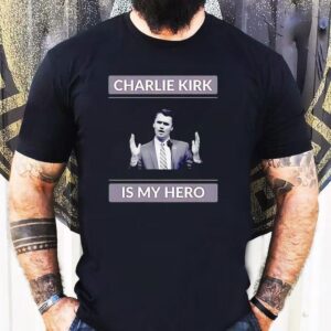 Charlie Kirk Is My Hero Usa Portrai Tshirt