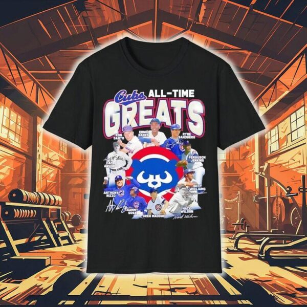 Chicago Cubs All-time Greats Legends Signatures Shirt