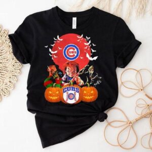 Chicago Cubs Chucky Freddy Krueger And Ghostface Horror Movie Halloween Tshirt