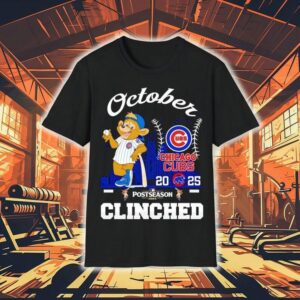 Chicago Cubs October Clinched Post Season Tshirt
