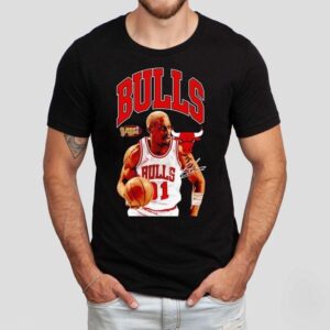 Dennis Rodman Chicago Bulls Basketball Signature Tshirt