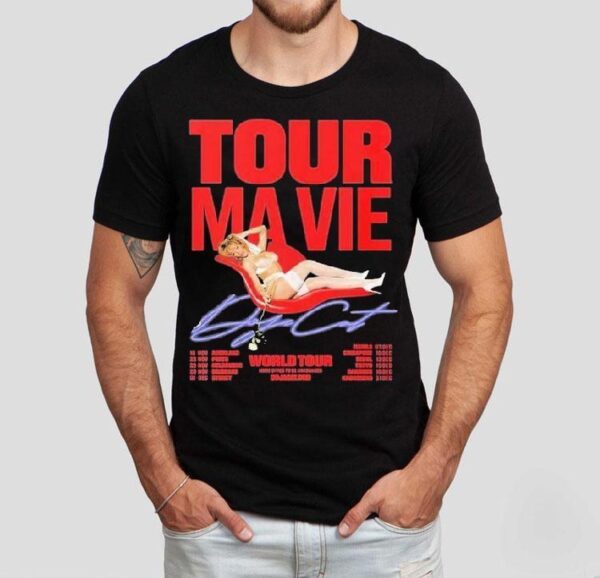 Doja Cat Ma Vie World Tour 2025 5th Album And Jealous Type With Dates Shirt