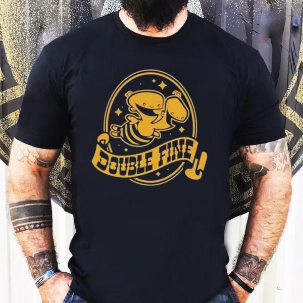Double Fine Golden Two-headed Baby Shirt