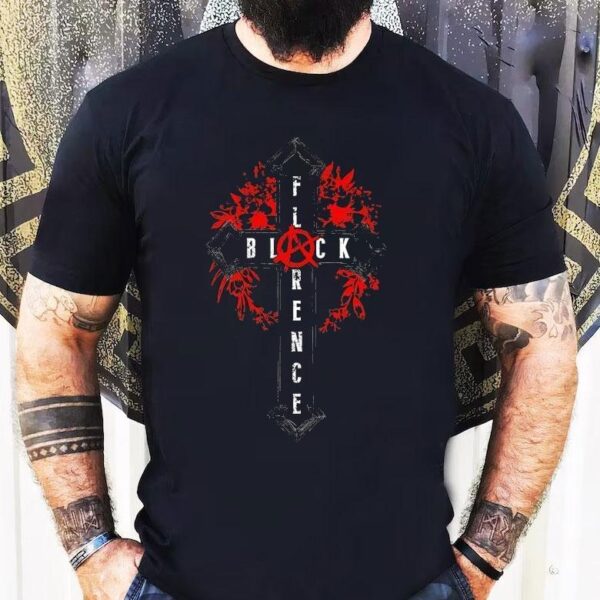 Florence Black Cross Shirt