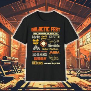 Galactic Fest May The Music Be With You A Music Festival Style Star Wars Tshirt