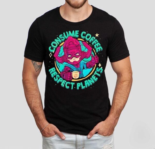 Galactus Consume Coffee Respect Planets Shirt