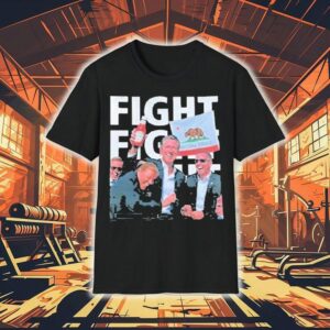 Gavin Newsom Fight Fight Fight California Republic Tshirt