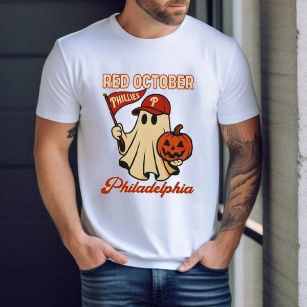 Ghost Red October Philadelphia Phillies Halloween Shirt