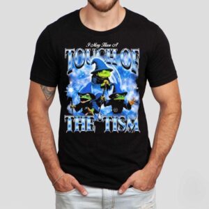 I May Have A Touch Of The Tism Frog Wizard Tshirt
