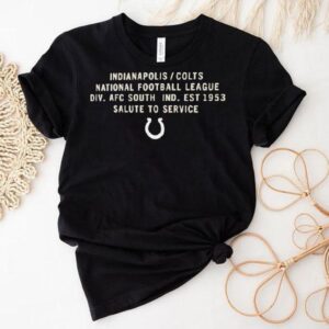 Indianapolis Colts National Football League Div Afc South Ind Est Salute To Service Tshirt