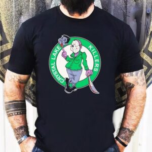 Jason Voorhees In The Style Of The Boston Celtics Logo Tshirt