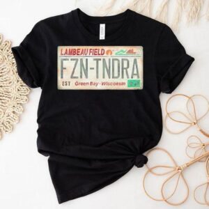 Lambeau Field License Plate Green Bay Wisconsin Vintage Tshirt