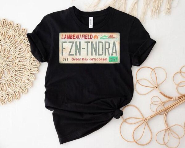 Lambeau Field License Plate Green Bay-wisconsin Vintage Shirt