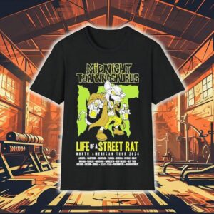 Midnight Tyrannosaurus Life Of A Street Rat Tour Tshirt