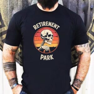Skeleton Retirement Park Vintage Tshirt