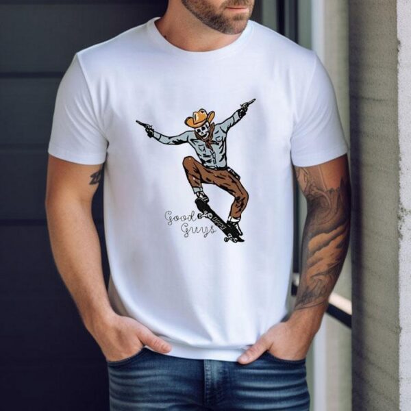 Skeleton Skateboarding Good Guys Shirt