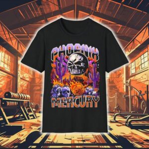 Skull Phoenix Mercury Basketball Horror Tshirt