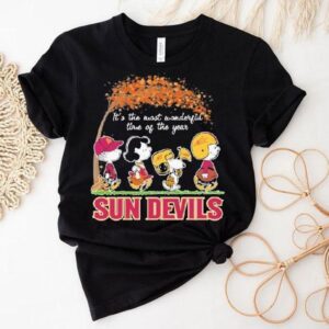 Snoopy The Peanuts Arizona State Sun Devils It S The Most Wonderful Time Of The Year Tshirt