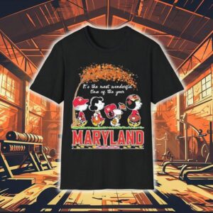 Snoopy The Peanuts Maryland Terrapins It S The Most Wonderful Time Of The Year Tshirt