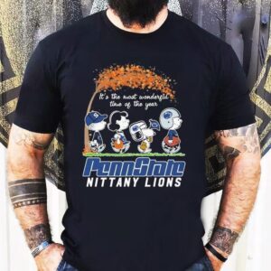 Snoopy The Peanuts Penn State Nittany Lions It S The Most Wonderful Time Of The Year Tshirt