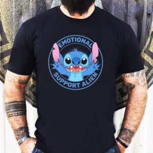 Stitch Emotional Support Alien Tshirt