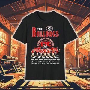 The Georgia Bulldogs Go Dawgs Sic Em Woof Woof Woof Thank For The Memories Signatures Tshirt