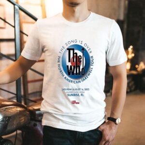 The Who American Farewell Tour The Song Is Over Aug Atlantic City Tshirt