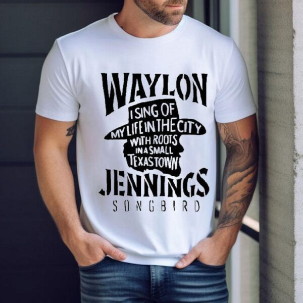 Waylon Jennings I Sing Of My Life In The City With Roots In A Small Texas Town Cowboy Shirt