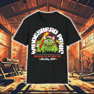 Widespread Panic Agust Mgm Music Hall At Fenway Park Boston Ma Boston Red Sox Masco Tshirt