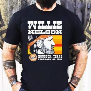 Willie Nelson Astrodome Houston Astros Texas Tshirt