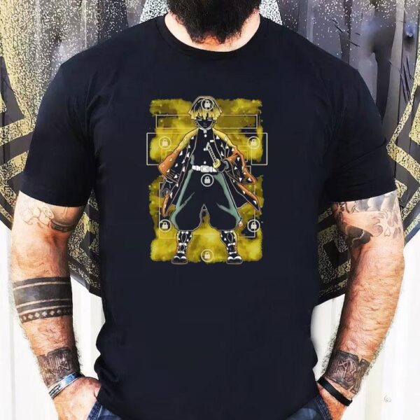 Zenitsu Agatsuma From Demon Slayer Kimetsu No Yaiba Shirt