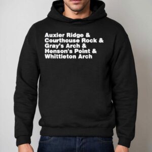 Auxier Ridge And Courthouse Rock And Gray S Arch And Henson S Point And Whittleton Arch Red River Gorge Hoodie