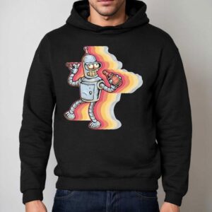 Bender From Futurama Sick Of Non Robots Hoodie