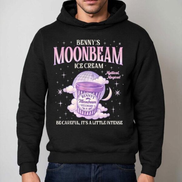 Benny’s Moonbeam Ice Cream Be Careful It’s A Little Intense Double Scoop Popsicle Shirt