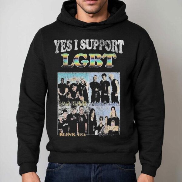 Blink-182 Yes I Support Lgbt Shirt