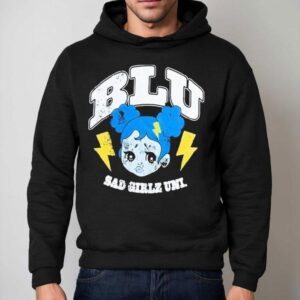 Blu Sad Girlz Uni Boyfriend Hoodie